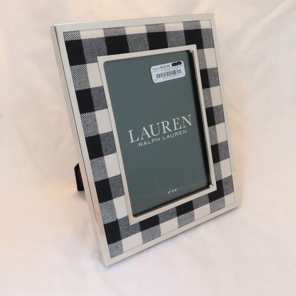 RALPH LAUREN PLAID TARTAN PHOTO PICTURE FRAME